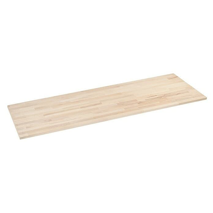 Arbeitsplatten Buche, 200 x 63,5 cm, 27 mm – Bauhaus