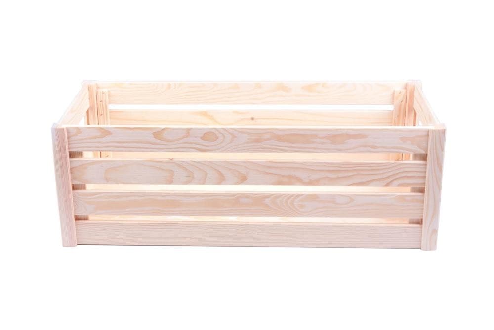 Holzkiste mit Steckmontage, 69 x 29,5 x 23,5 cm – Zgonc