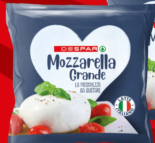 Mozzarella Grande, 200 g DESPAR – Spar