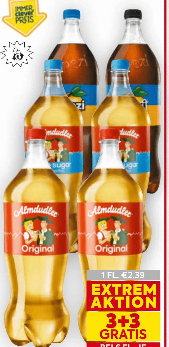 Almdudler od. Spezi, 1,5 Liter – Billa