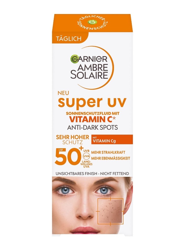 Ambre Solaire Super UV Sonnenschutzfluid Gesicht LSF 50+ 40 ml Angebot bei Dm
