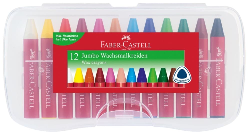 Faber-Castell Wachsmalkreiden Jumbo, 12 Farben – Interspar