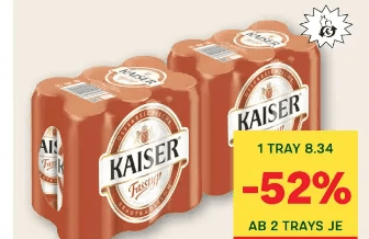 Kaiser Fasstyp Tray 6 x 0,5 l Angebot bei MPREIS