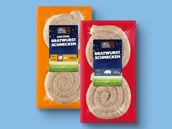 Grillmeister Bratwurst-schnecken 180 g Angebot bei Lidl