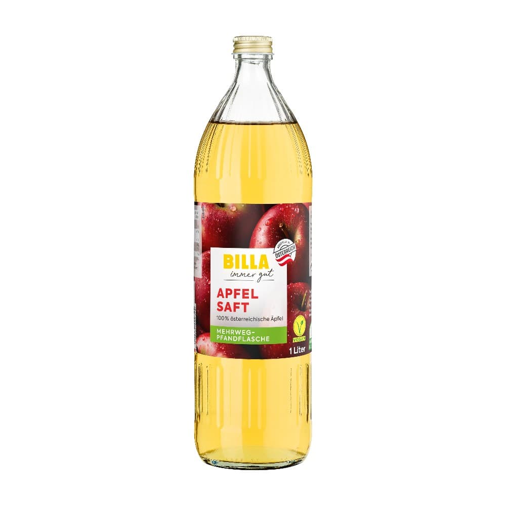 österreichischer Apfelsaft, 1 Liter Flasche BILLA immer gut – Billa Plus