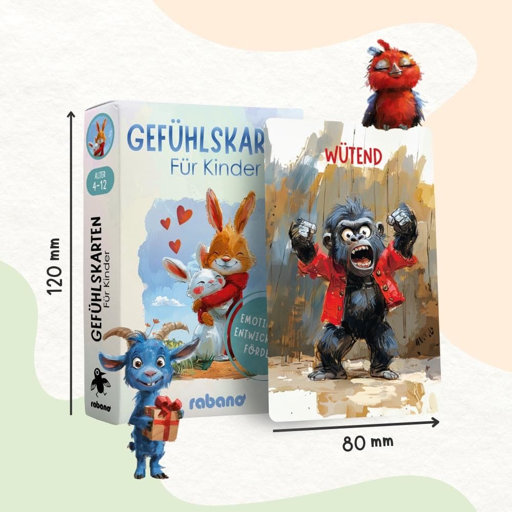 Gefühlkarten für Kinder, je 50 Karten – Hofer
