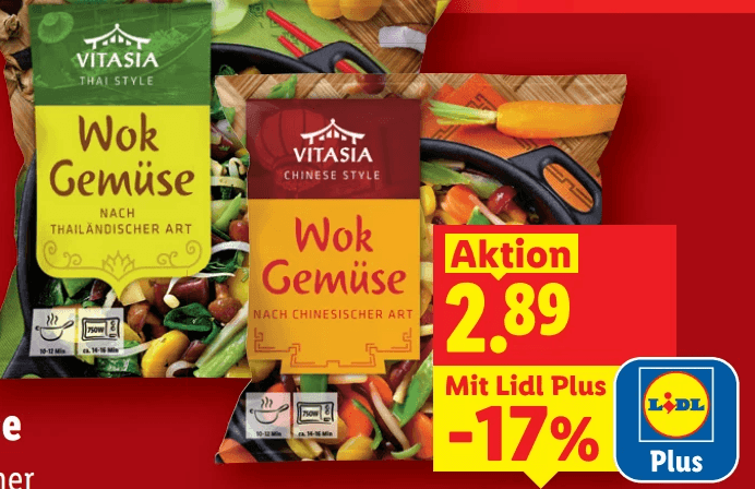 Wok Gemüse 600 g Angebot bei Lidl