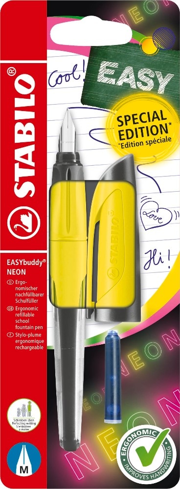 EASYbuddy NEON ergonomischer Schulfüller STABILO Angebot bei Maximarkt
