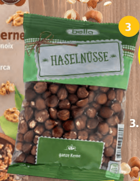 Haselnusskerne Natur, 200 g BELLA – Hofer
