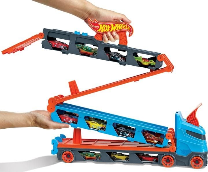 Hot Wheels 2in1 Rennbahn-Transporter – Maximarkt