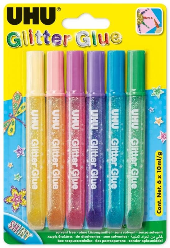 UHU Glitter Glue 6 x 10 ml Angebot bei Müller