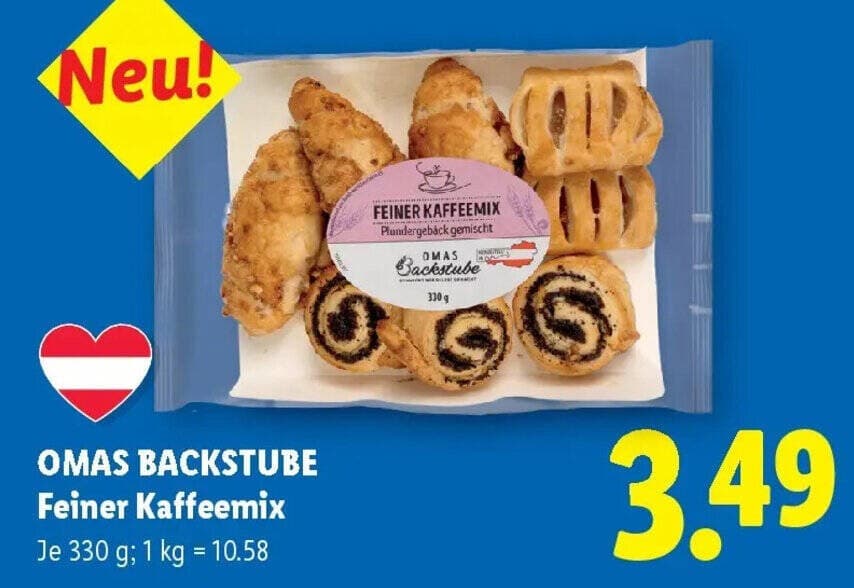 Omas Backstube Feiner Kaffeemix 330 g Angebot bei Lidl