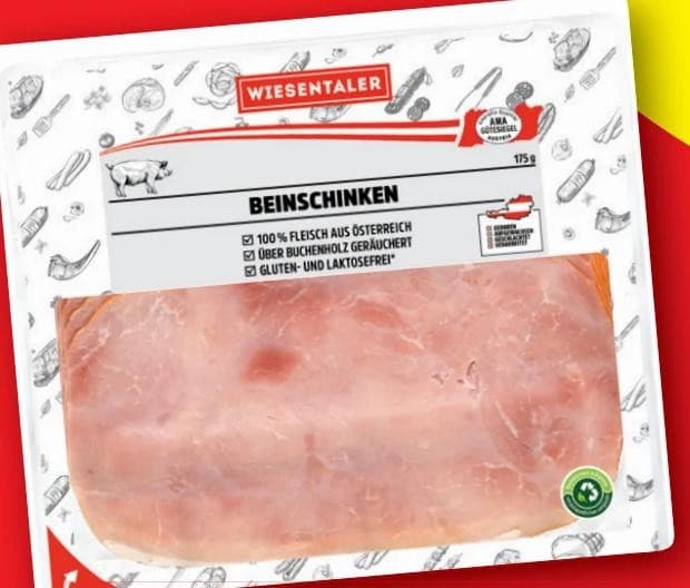 Beinschinken, Je 175 g WIESENTALER – Lidl