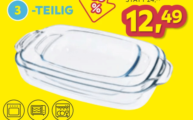 Auflaufformenset „Family Set“, 3-teilig – Möbelix