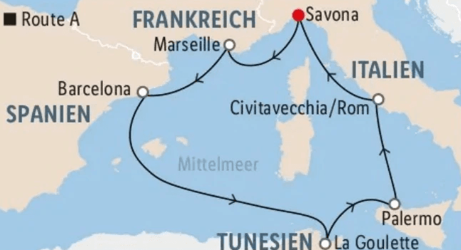 Westliches Mittelmeer Kreuzfahrt – Costa Toscana 8 Tage Angebot bei Lidl Reisen