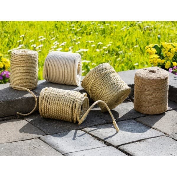 Kraft Werkzeuge XXL-Naturseile Sisal-Seil, ca. 30 m x 8 mm – Norma
