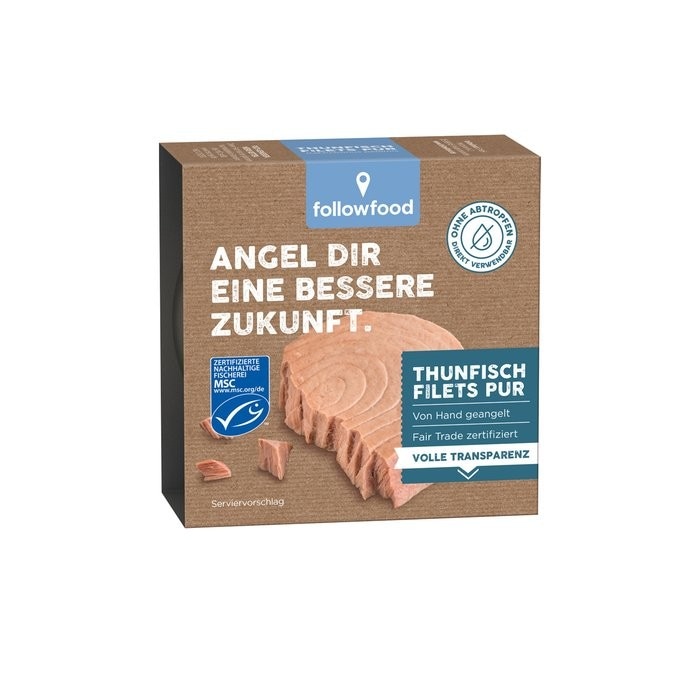 followfood Thunfisch Filets in eigenem Saft 185 g Angebot bei Dm