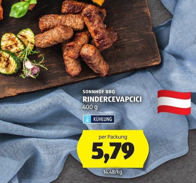 Sonnhof BBQ Rindercevapcici 400 g Angebot bei Hofer