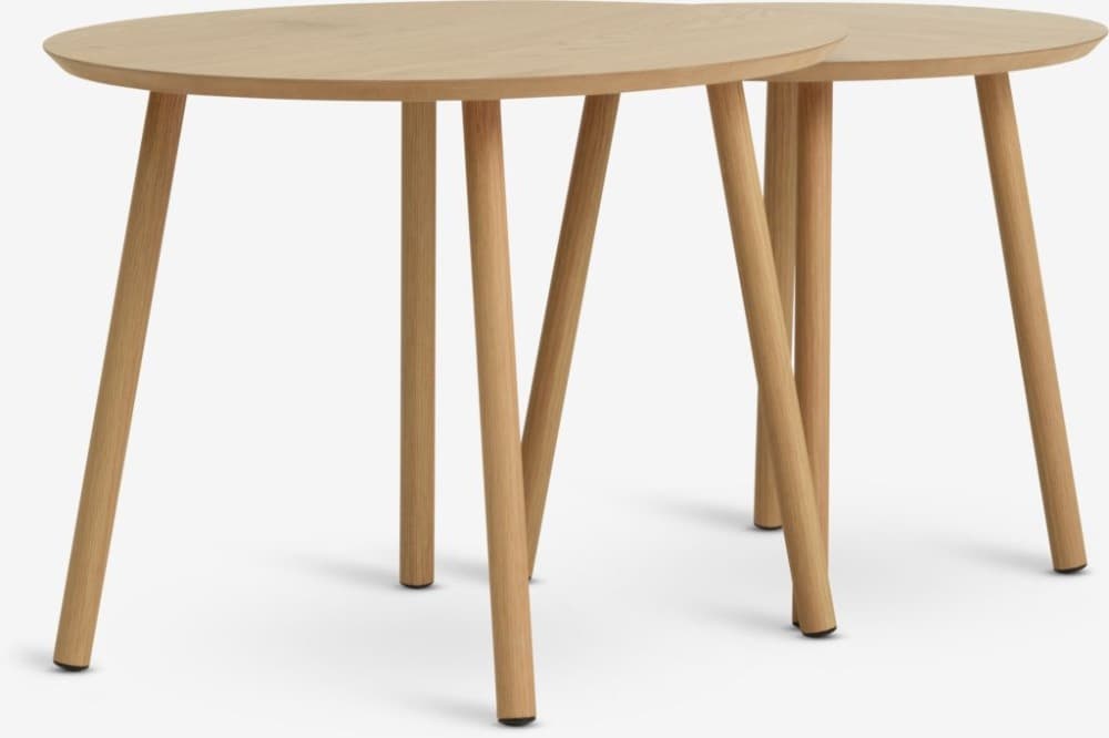 Beistelltisch-Set MUNKEBO, Ø55/45 x H43/40 cm – Jysk