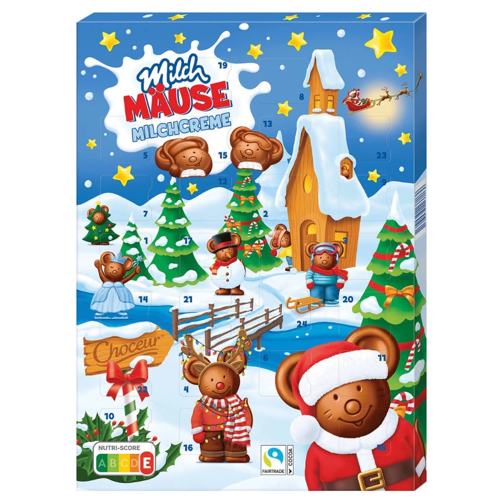 Milch Maus Advent-Kalender, 140 g Choceur – Hofer