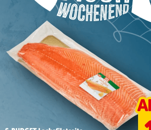 Lachsfiletseite ca. 1-kg-Filet S-Budget Angebot bei Interspar