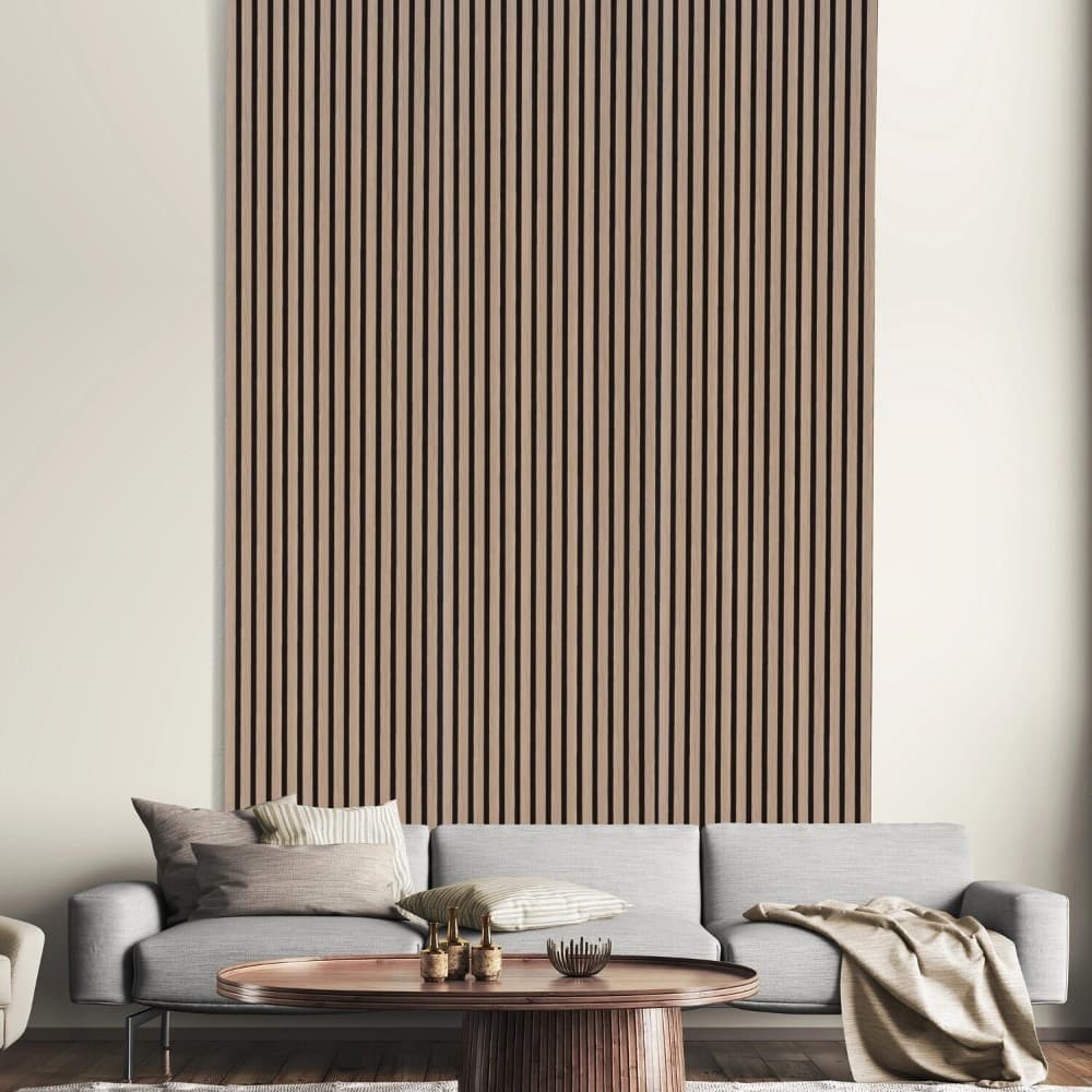 Akustikpaneel Echtholz - Furniert Walnuss, 240 x 57,25 cm – Bauhaus