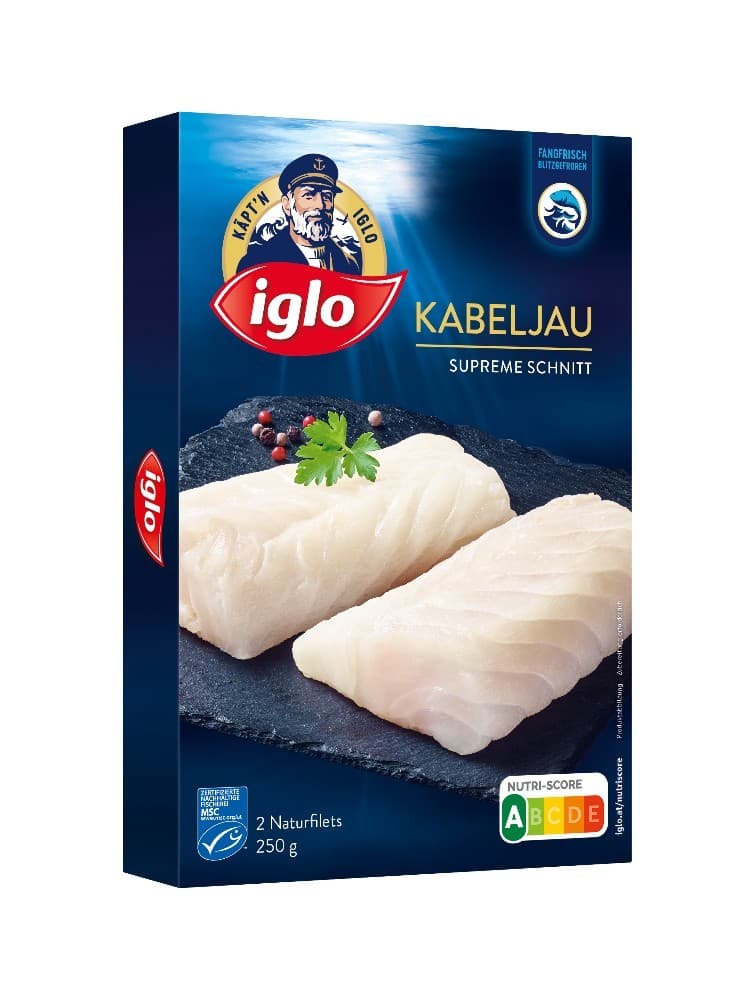 Iglo Wildlachs, Kabeljau Naturfilet, Polar-Dorsch Vorteilspackung oder Garnelen, 225 g - 600 g – Billa Plus