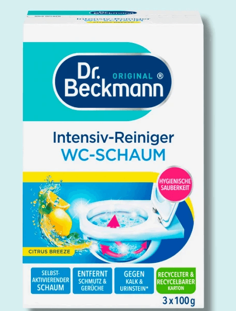 Dr. Beckmann Aktivkohle WC-Schaum, 3-Stück-Packung, 300 g – MPREIS