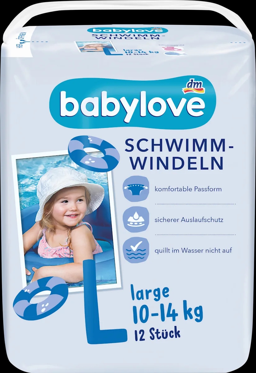 babylove Schwimmwindeln Gr. L 10–14 kg 12 Stk. Angebot bei Dm