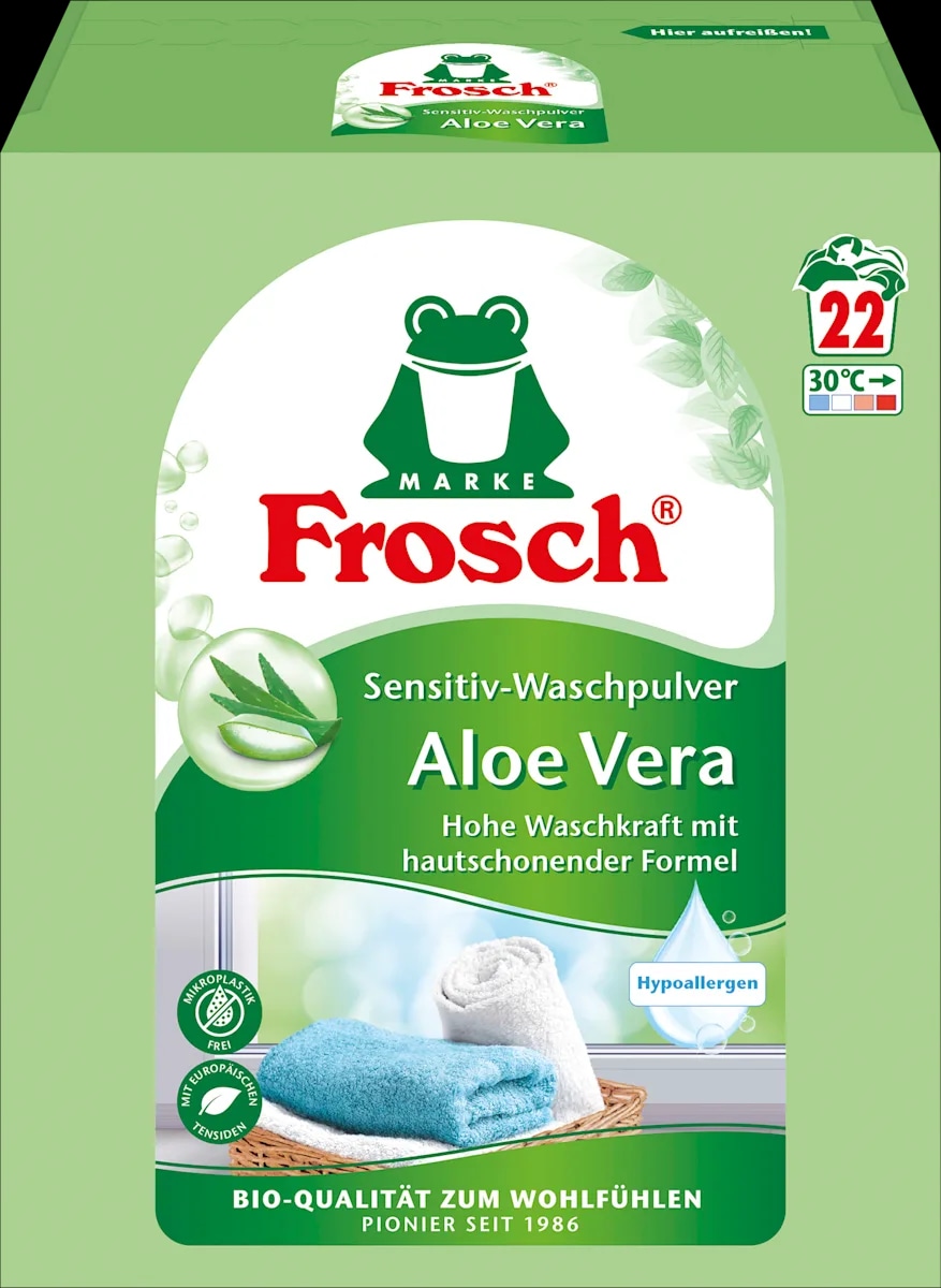 Sensitiv-Waschmittel Aloe Vera 22 WL Frosch Angebot bei Dm