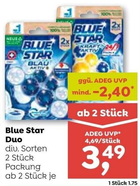 Blue Star WC-Steine, Doppelpackung – Maximarkt