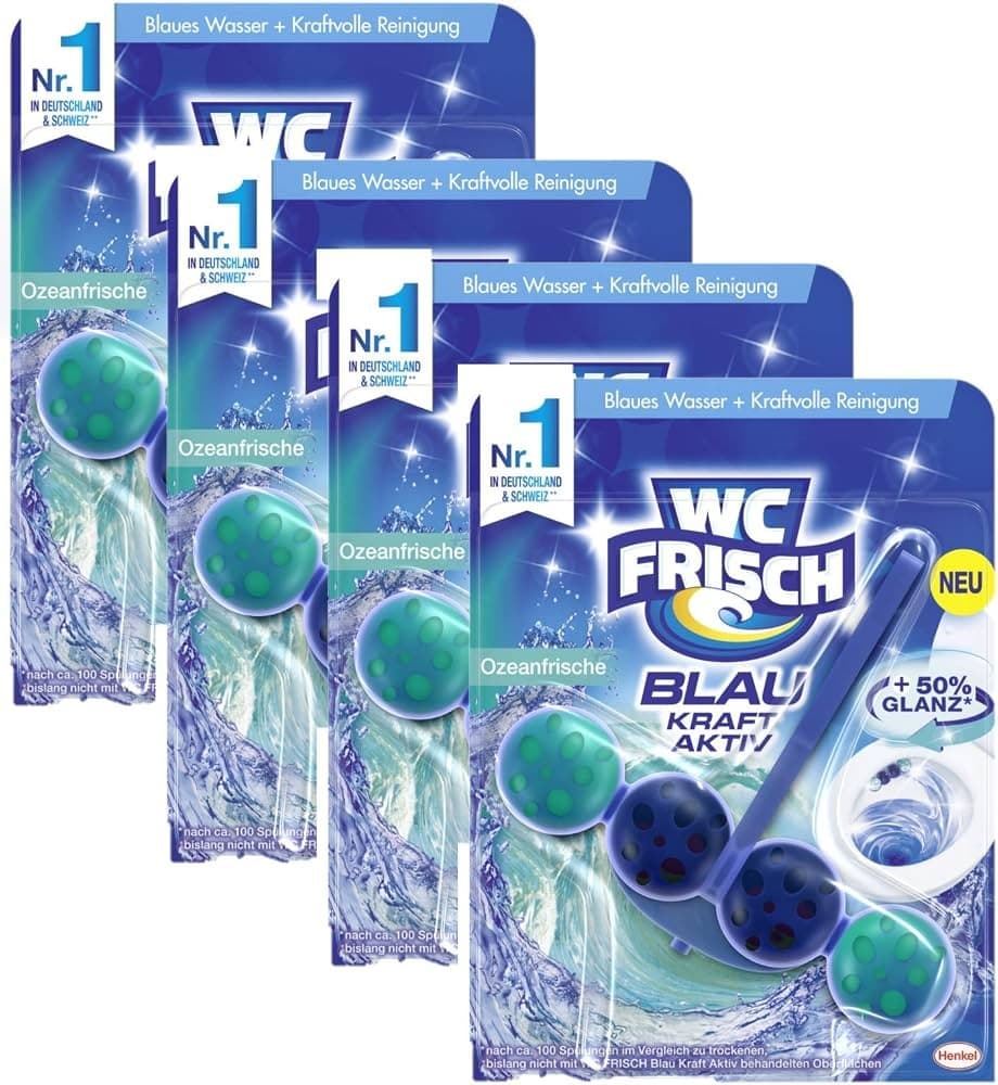 WC Frisch Blaues Wasser, 4x50 g – Norma