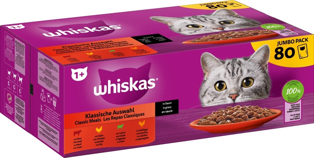 Whiskas Frischebeutel 80 x 85 g Angebot bei Penny