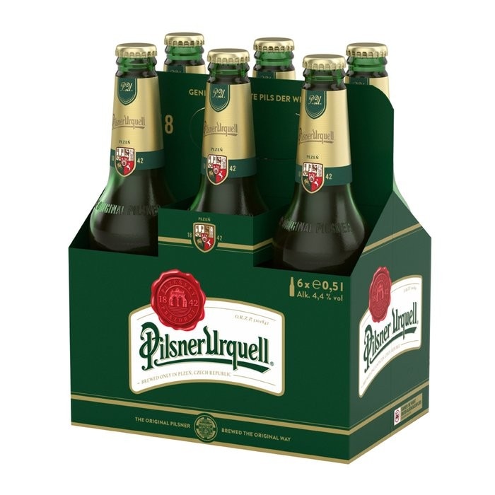 Pilsner Urquell 6 x 0,5-Liter-MEHRWEG-Flasche Angebot bei Interspar