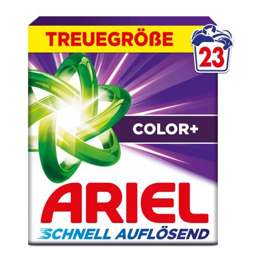 Ariel Waschmittel, 25 Waschgänge, Pulver 23 Waschgänge od. Pods 19 Waschgänge – Billa