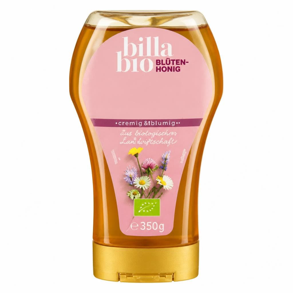 BILLA Bio Bio-Blüten- od. -Cremeblütenhonig, 350 g Flasche – Billa