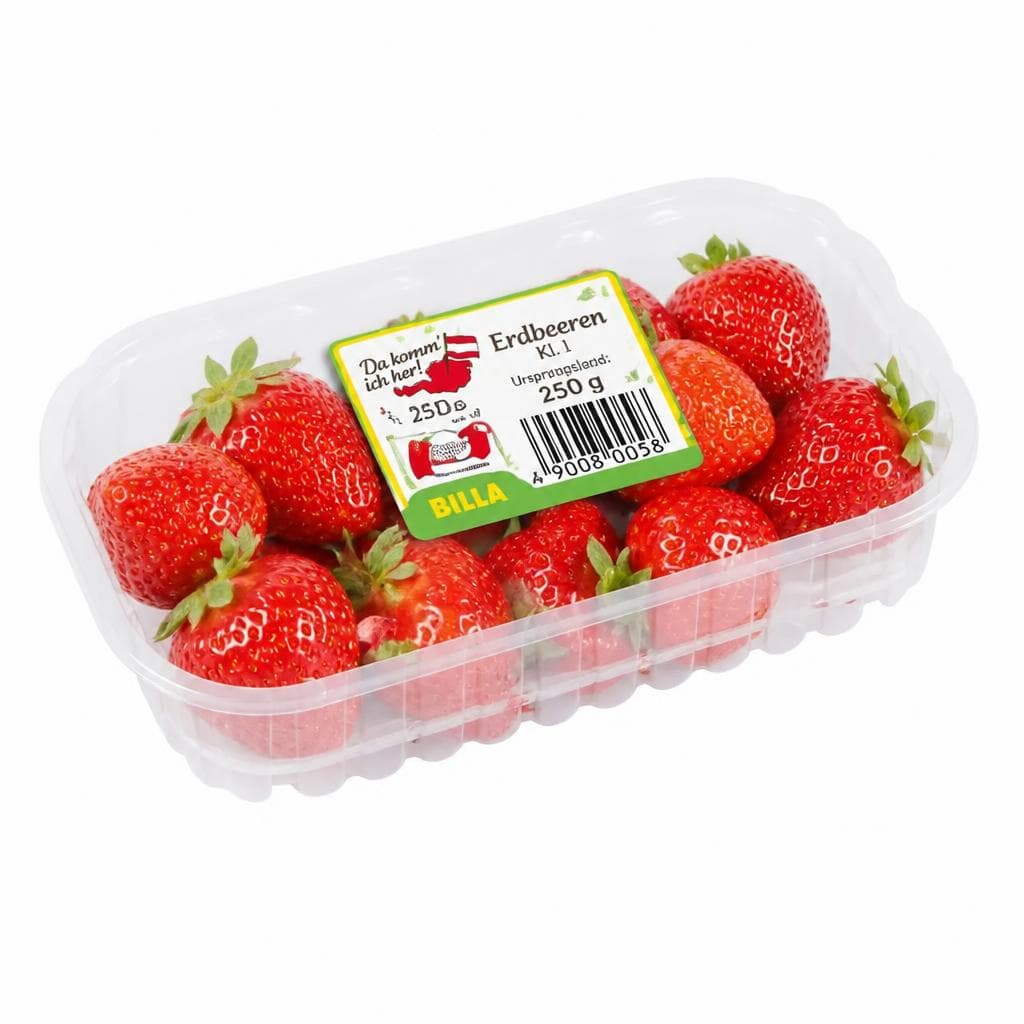 Erdbeeren 250 g Packung Da komm' ich her! Angebot bei Billa Plus