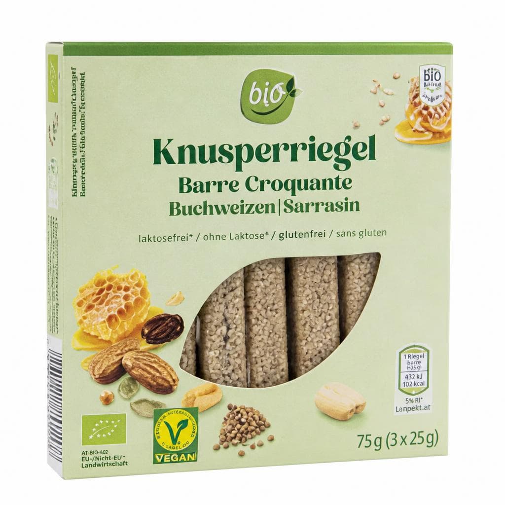 Bio-Knusperriegel, 75 g – Hofer