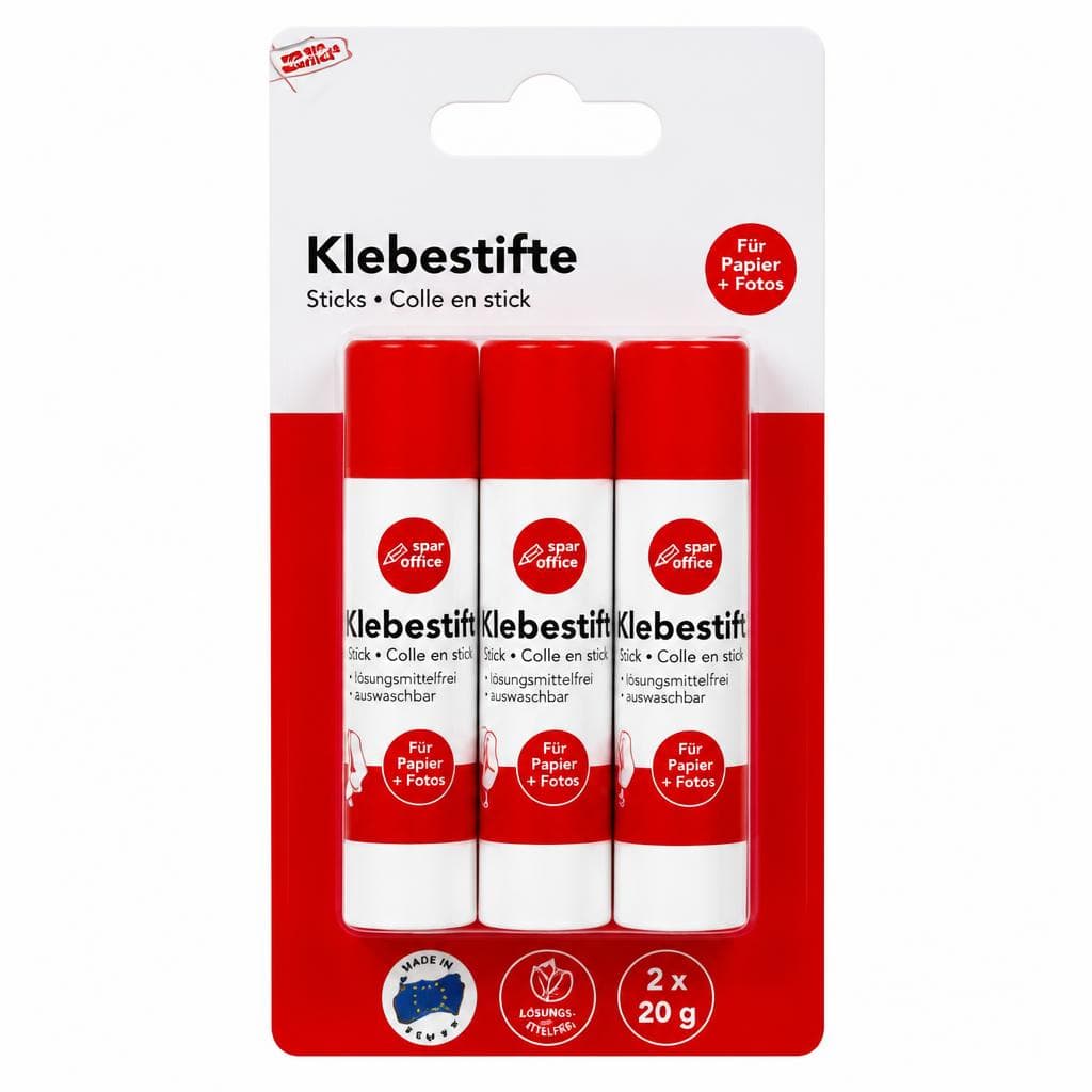 Klebestifte, 2 x 10 g Spar office – Interspar