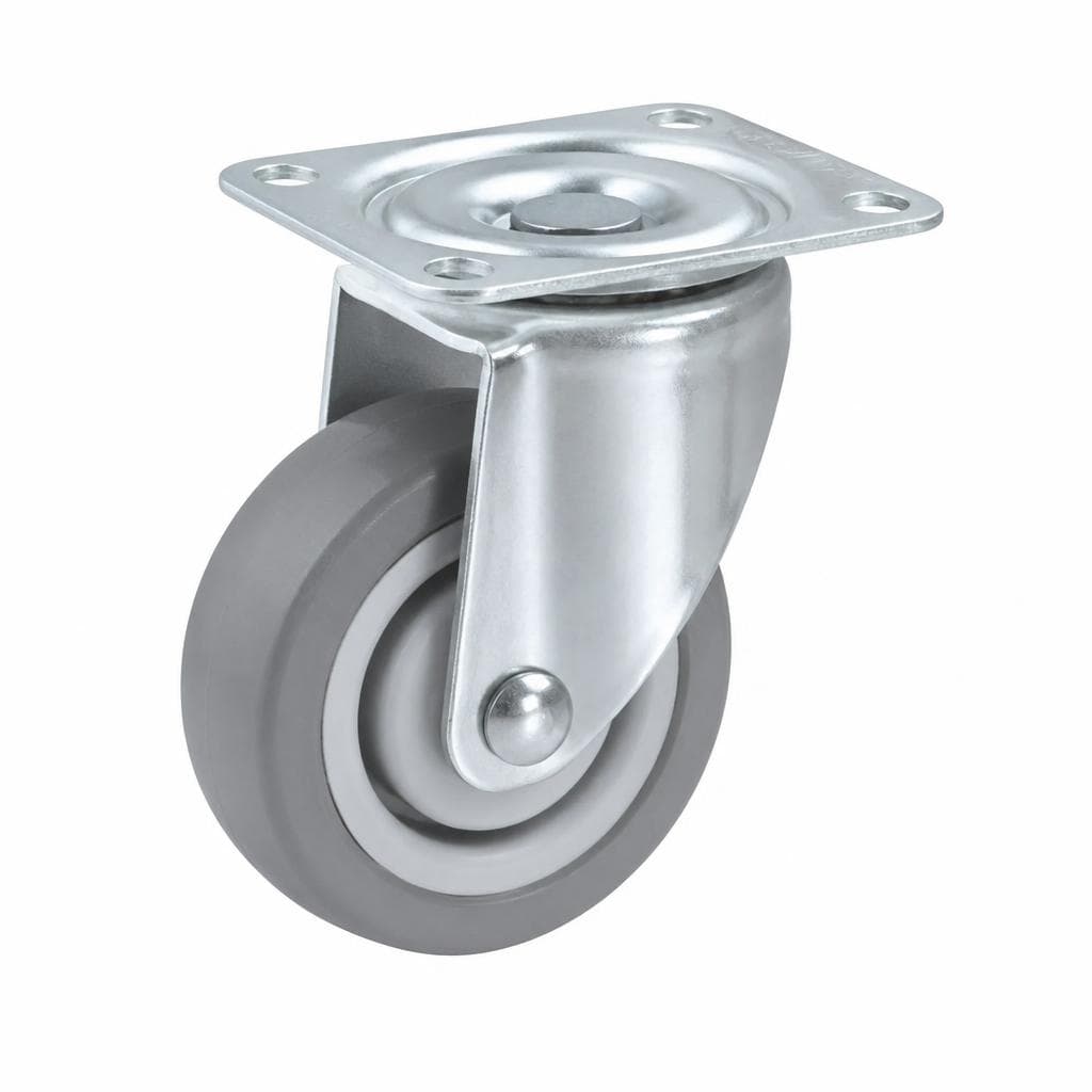 App-Lenkrolle PVC mit Loch, 100 mm – Zgonc
