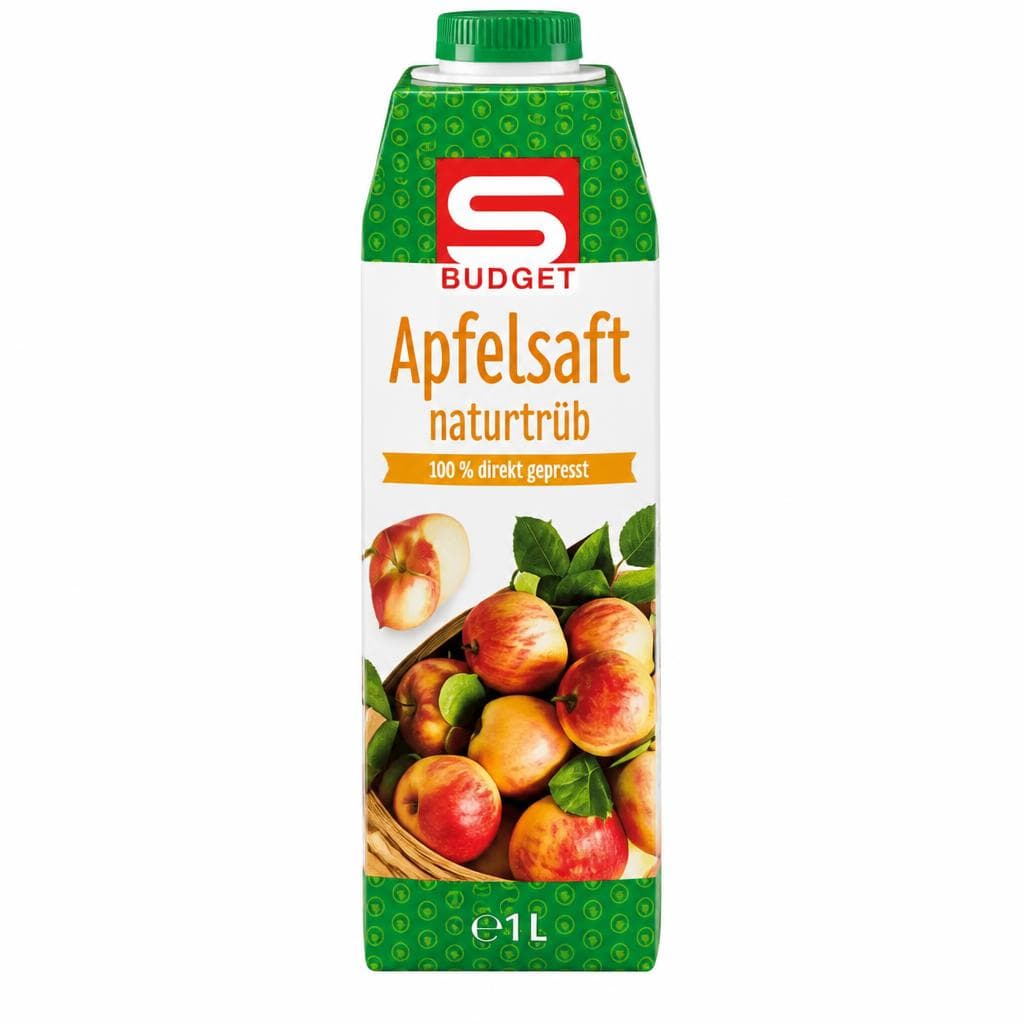 S-Budget Apfelsaft naturtrüb oder Birne naturtrüb 1 l Angebot bei Interspar