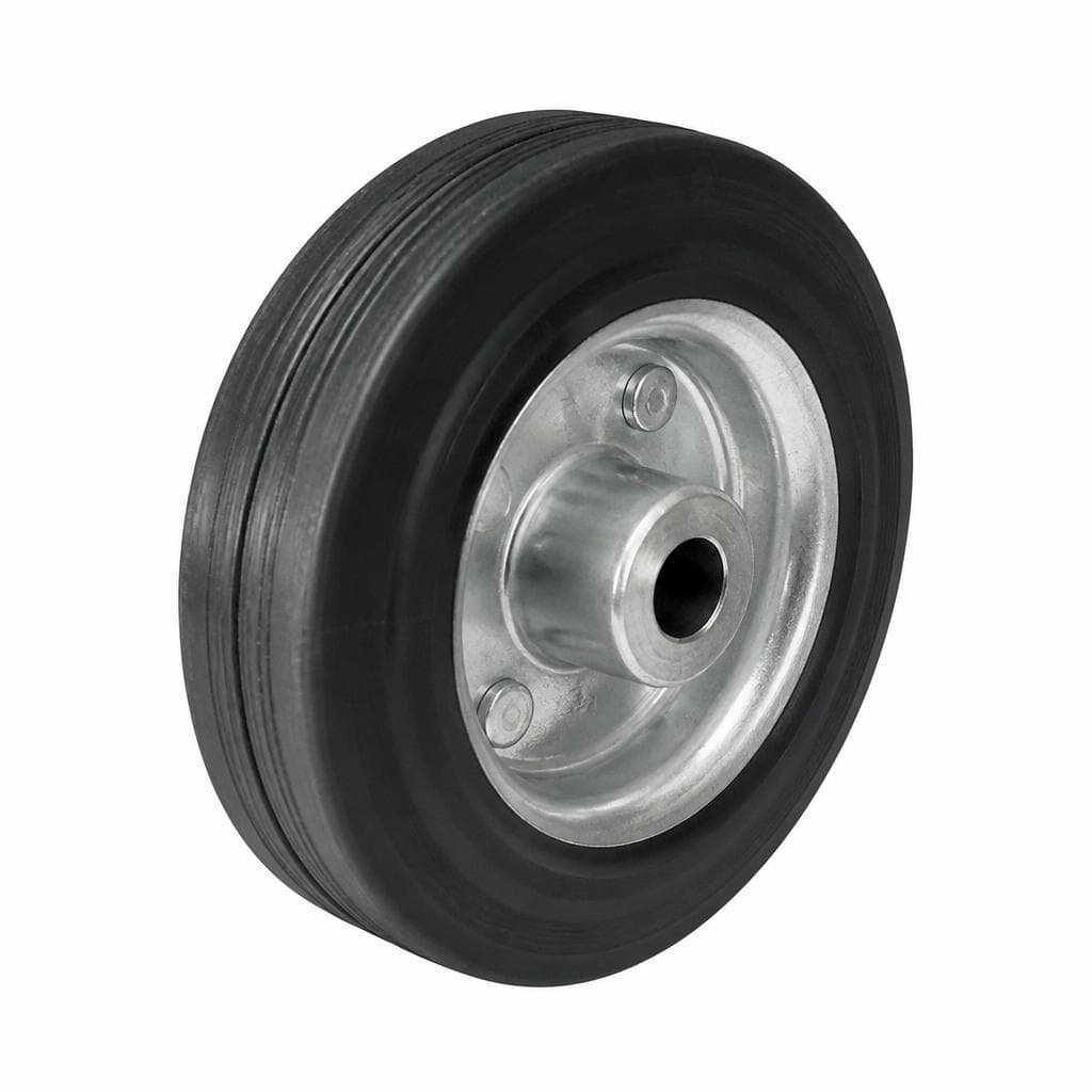 Einzelrad Vollgummi, 125 mm – Zgonc