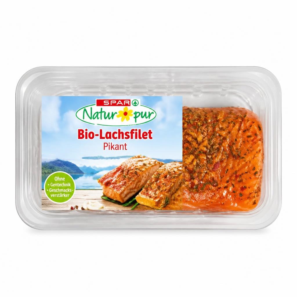 Bio-Lachsfilet 100 g Natur Pur Angebot bei Interspar