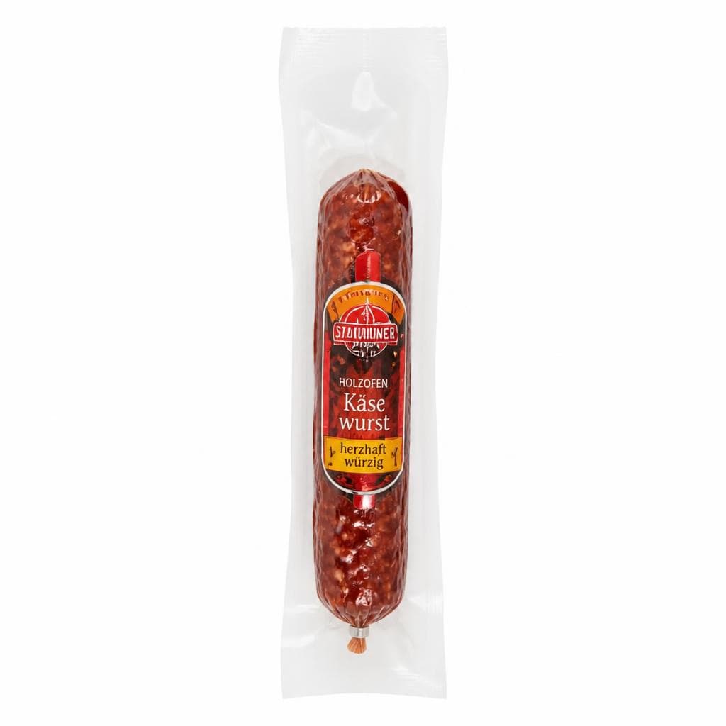 Staudinger Holzofen Käsewurst, 250 g – Hofer