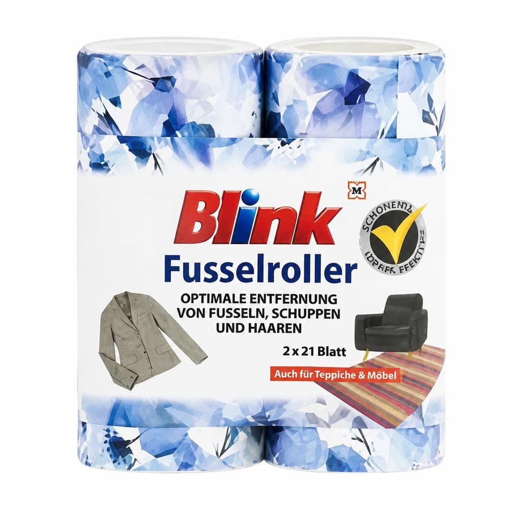 Blink Fusselroller Nachfüllpack, 2 x 21 Blatt – Müller