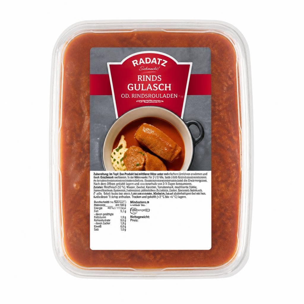 Radatz Rindsgulasch od. Rindsrouladen – Penny