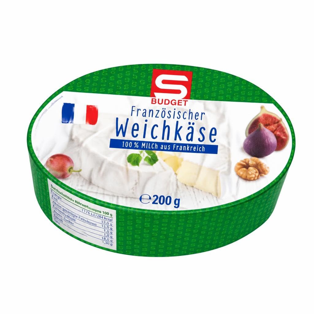 S-Budget Französischer Weichkäse oval, 200 g – Spar