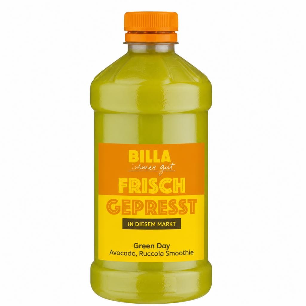 Green Day Avocado, Ruccola Smoothie, 0,5 Liter Flasche – Billa Plus
