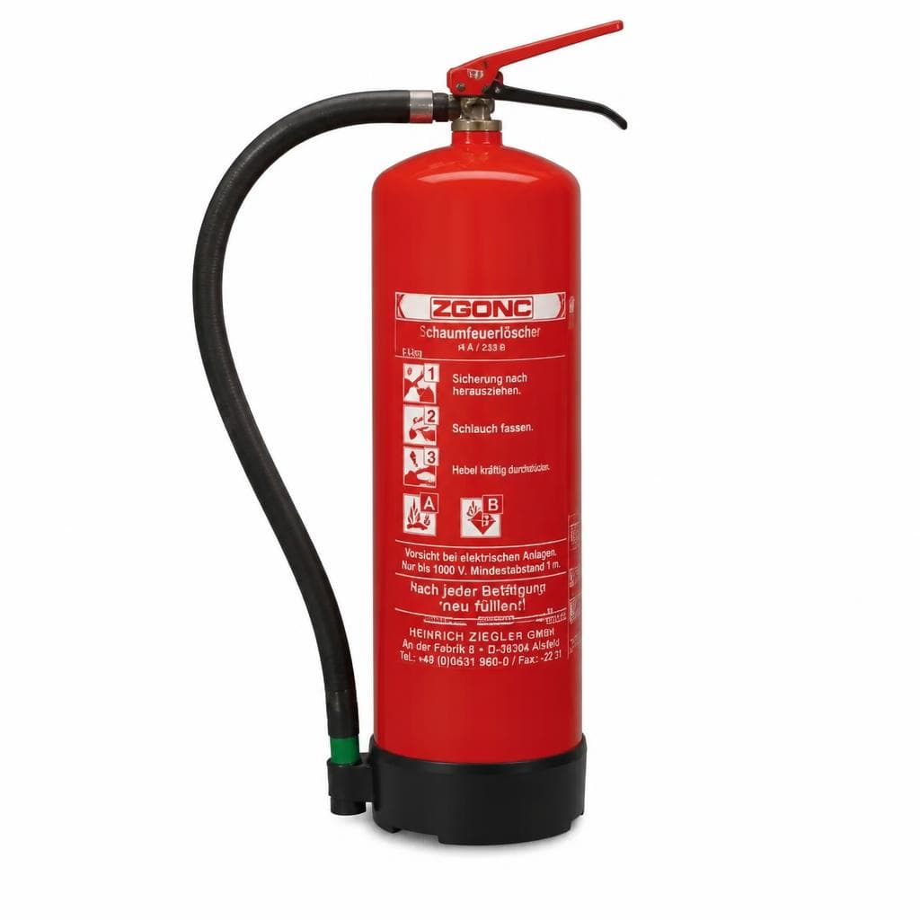 Schaumfeuerlöscher fluorfrei SD6-E, 6 Liter – Zgonc