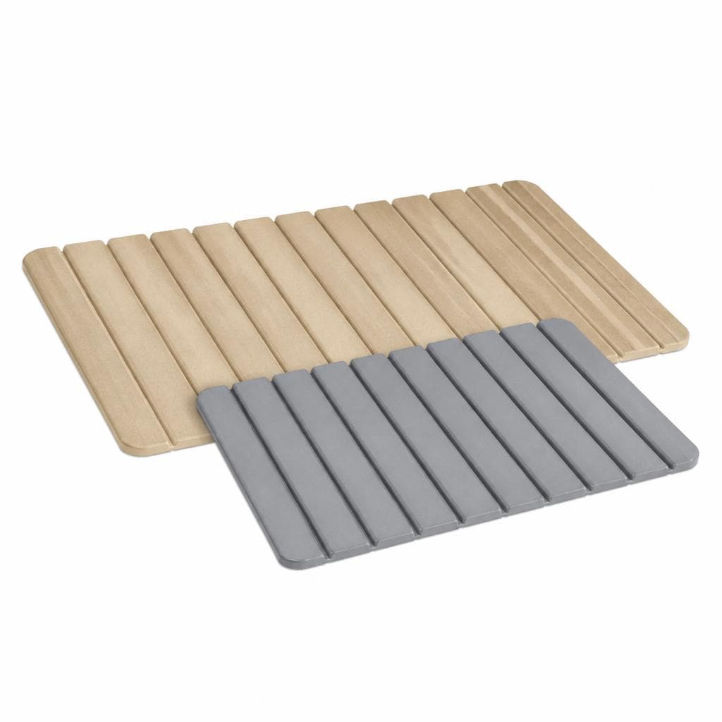 Diatomit Stein-Badematten, 80 x 50 x 1 cm – Bauhaus
